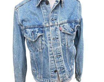 Vintage 4 Pocket Levi's Bleached Denim Jean Jacket - Etsy