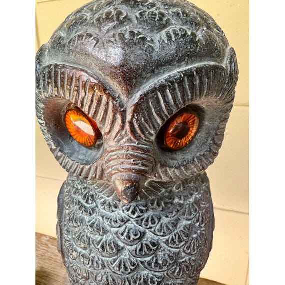 Vintage Austin Productions 1965 Mid-century Owl Sculpture With