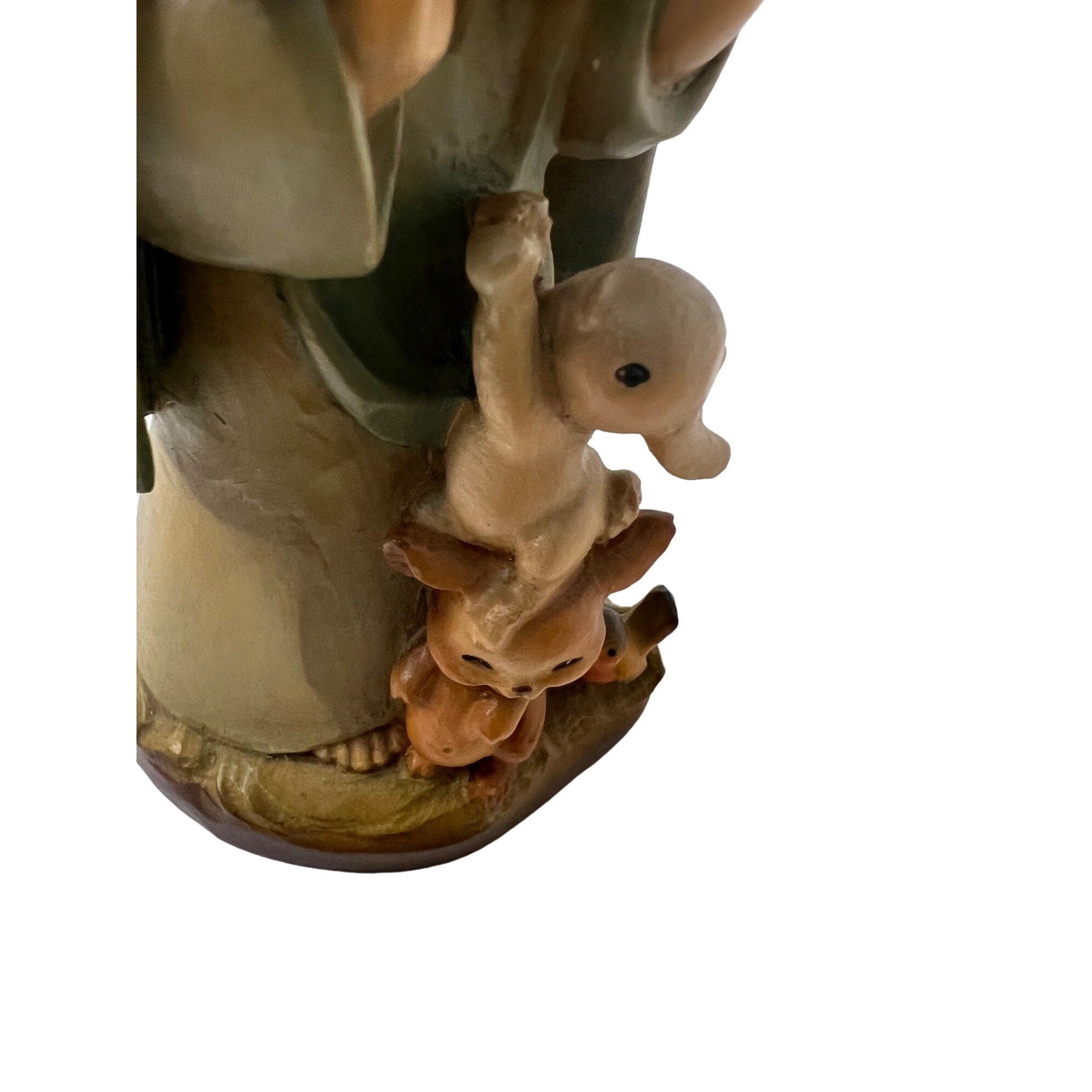 特大サイズ　ANRI Talking to the animals 52cm VTG. ANRI Ferrandiz Wood Hand Carved Talking to the Animals