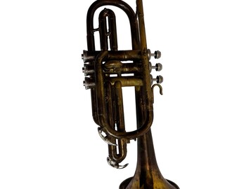 Vintage Pan American Cornet Trumpet 1950s Brass W/ Case Mouthpiece