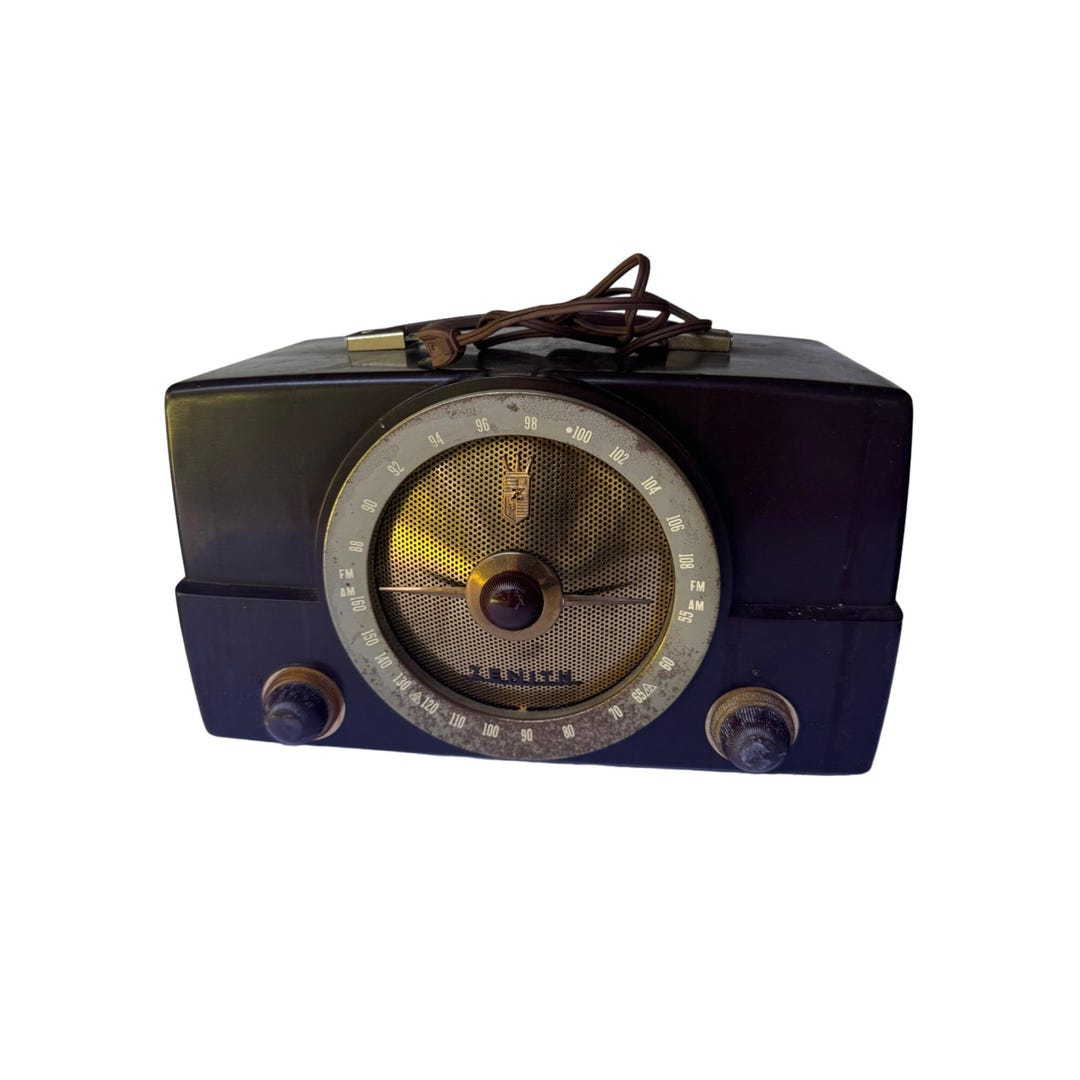 Vintage 1955 Zenith T825 AM FM Tube Radio Works - Etsy