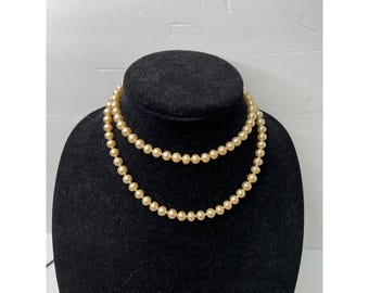 Strand Mallorca Pearls Original Box Spain Vintage Pearls 31.5"