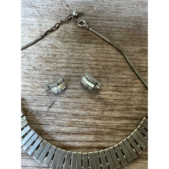 Vintage 1940s DOSO Mother of Pearl & Rhinestone D… - image 18