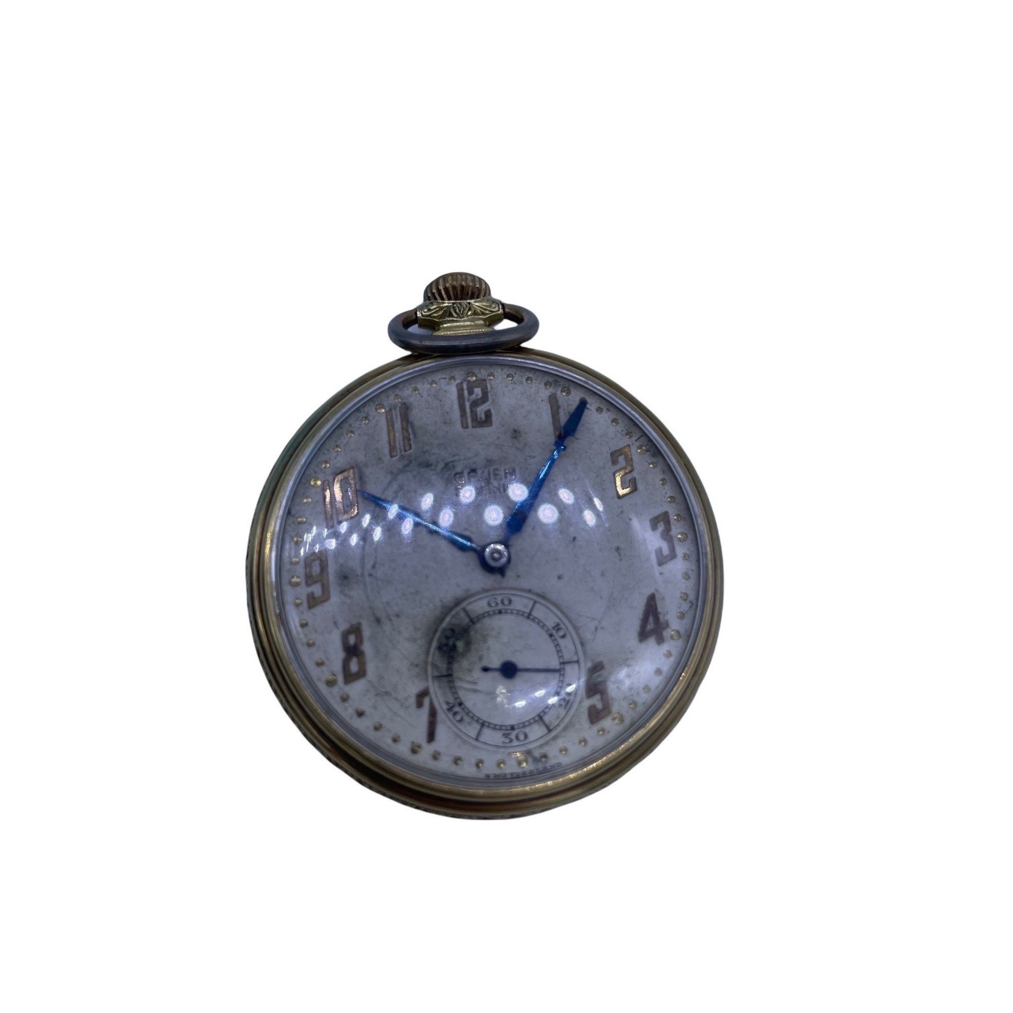 Gruen Semithin 14k GOLD WADSWORTH Pocket Watch - Etsy
