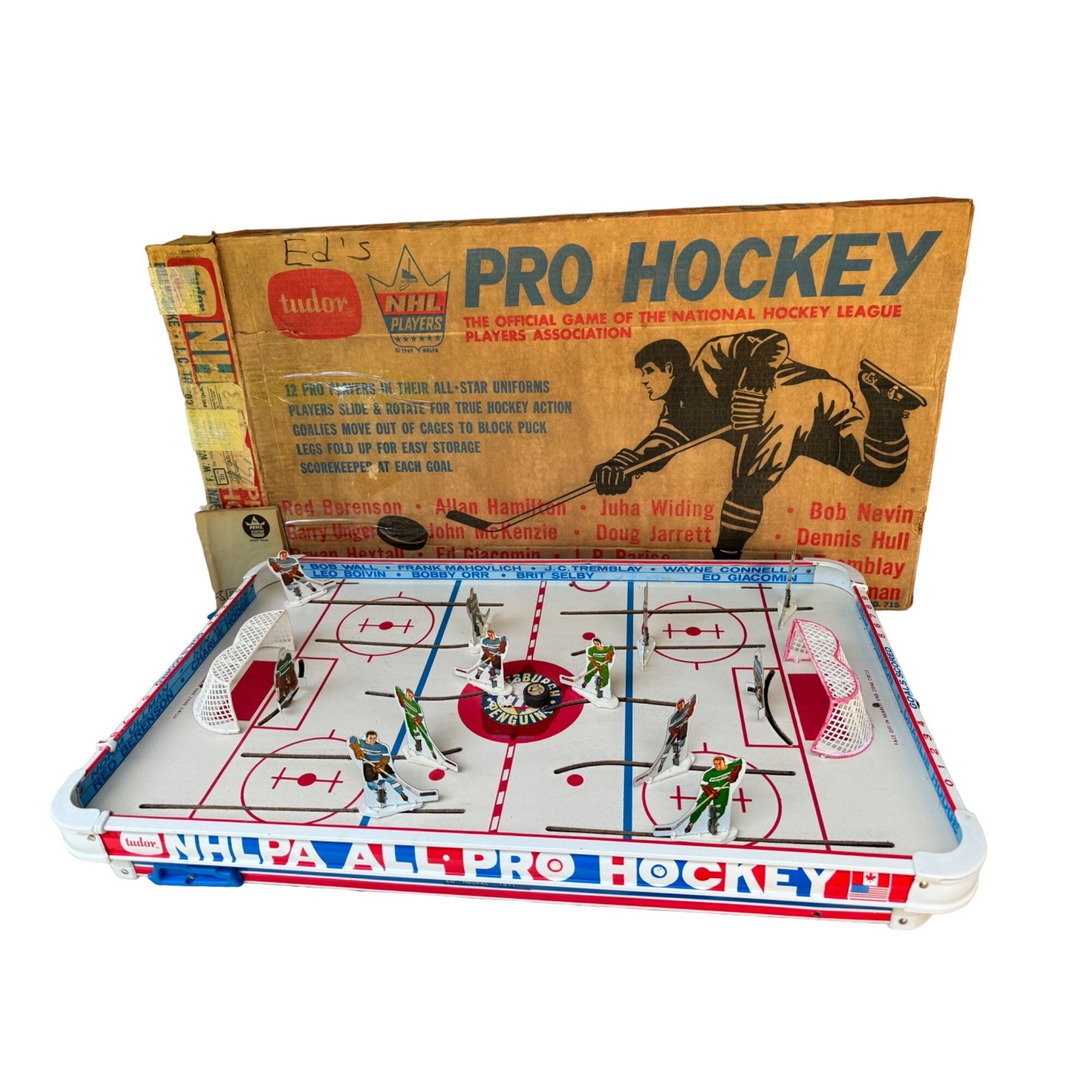 60's Vintage Tudor Deluxe Hockey Table Top Game 710 W