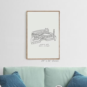 Comerica Park Detroit Tigers fan drawing art, Comerica Park art print, Detroit Tigers fan art, Tigers baseball drawing, Tigers baseball art