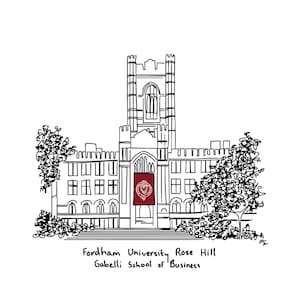 Kundenspezifisches College / Stadion-Campus-Gebäudezeichnungsgeschenk für Studenten Alumni, perfektes Geschenk für Sentimental-Campus zum Download