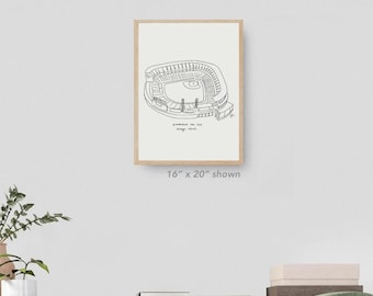Gegarandeerd tarief veld tekening kunst, White Sox fanart, Chicago Bears honkbal, White Sox stadionkunst, White Sox fan cadeau, cadeau vader honkbal
