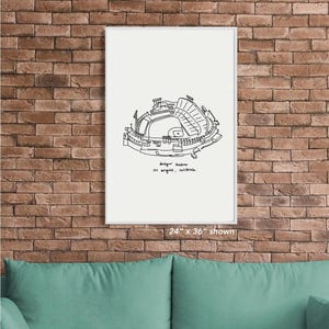 Dodger Stadium drawing Los Angeles Dodgers, LA football fan painting sketch print poster, Dodger fan gift for dad boyfriend, LA Dodger art