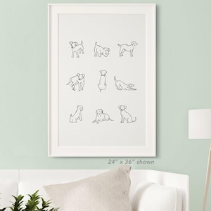Labrador Retriever Art Print, Black and White Large Wall Art, Minimalist Black Lab Print, Dog Lover Gifts, Dog Mom Gift, Minimalist Dog Art