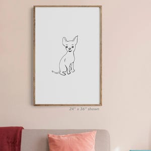 Chihuahua Art Print, Chihuahua Poster, Chihuahua Prints, Wall Art Chihuahuas, Pet Memorial, Pet Lovers Gift, Chihuahua Mom Gift, Pet art
