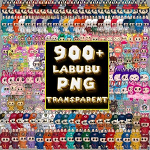900+ Labubu Clipart Mega Bundle, Labubu PNG Bundle, Labubu Clipart, Labubu Bundle PNG, 500 Cute Cartoon Digital Download, La bubu PNG