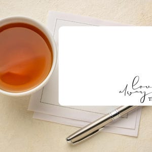 Love Always Thank You Note | Cartão de agradecimento, personalizado, perfeito para qualquer ocasião, multiuso, cartões de agradecimento para a família, imprimível, moderno