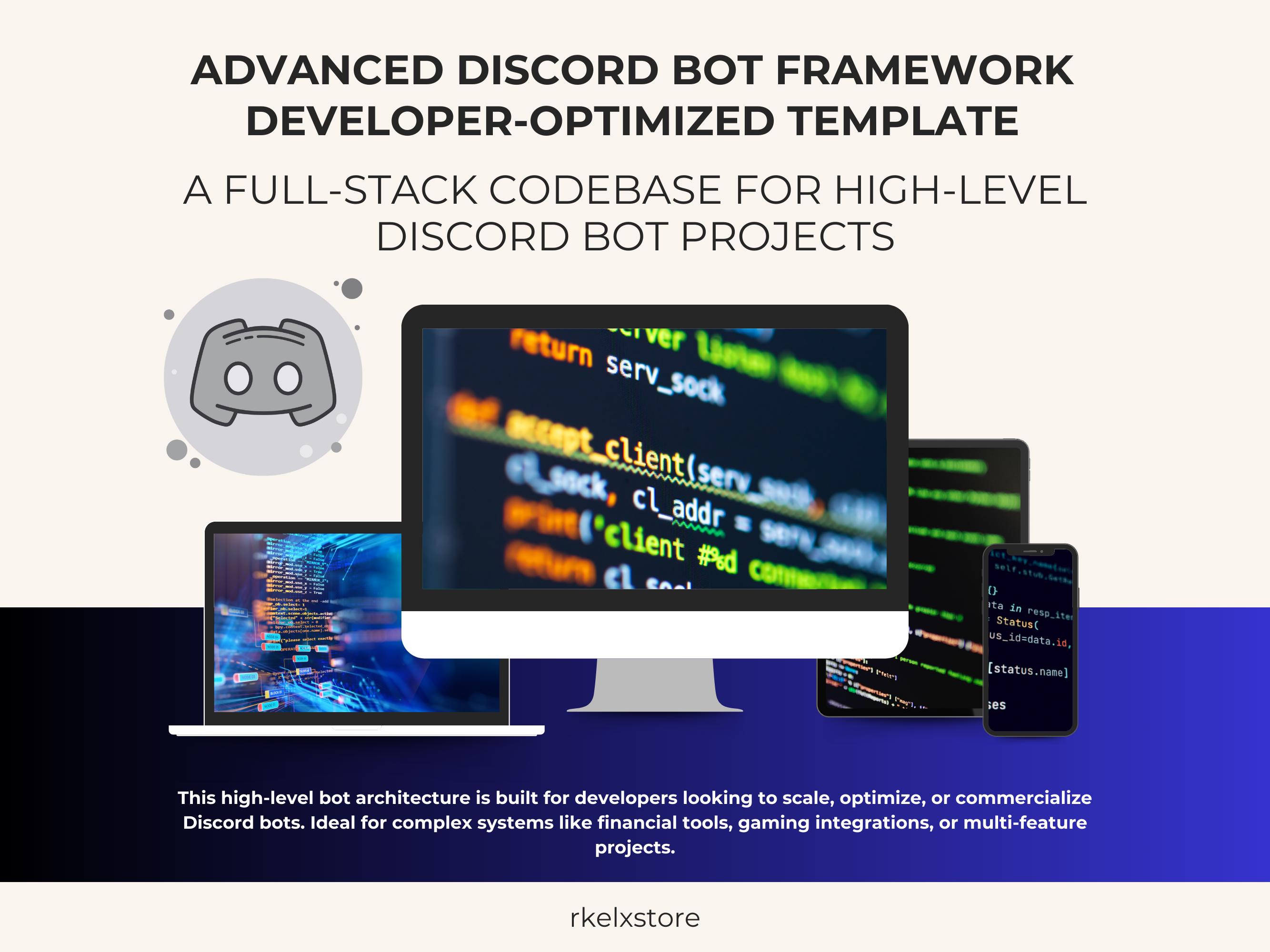 Advanced Discord Bot Template: Scalable Python Code (Digital Download)