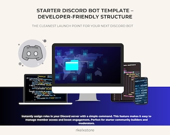 Fully Customizable Python Discord Bot Template for Crypto, Gaming, AI Communities with API Integration