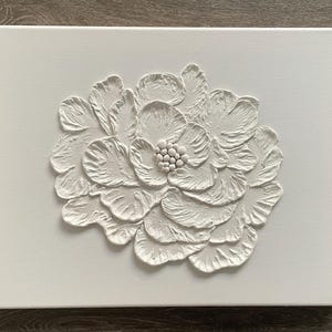 peinture, décoration murale, toile, art, art à l'argile, fleur, art mural