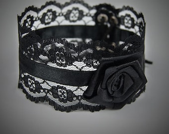 Black Choker Goth Burlesque Victorian Gothic Lolita