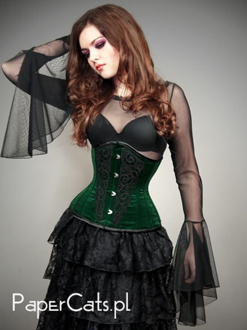 Mesh Blouse Huge Sleeves Goth Vampire Lace Gothic Black Etsy