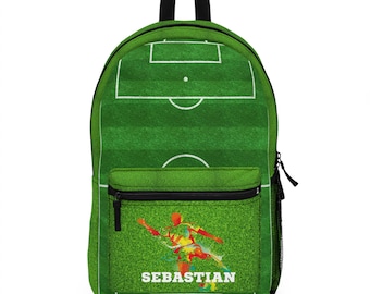 Fußballrucksack, benutzerdefinierte futbol Muster Rucksack, Schulanfang, Fußballtasche, Pre-k Grad Schule, Gymnasium, personalisierte Rucksack