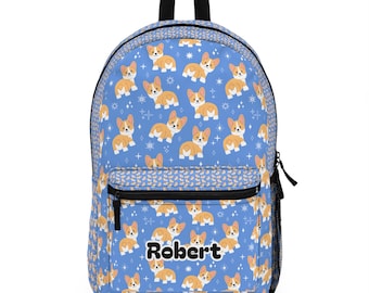 Waterproof Tricolor Corgi Mini Small Travel Backpack Waterproof Tricolor Corgi Mini Small Travel Backpack main image 4