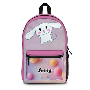 Sac à dos kimono pastel kawaii personnalisé | Cartable de style anime mignon pour enfants, adolescents fans de cosplay | Cadeau doux pour les amateurs d'anime | sac à dos tendance
