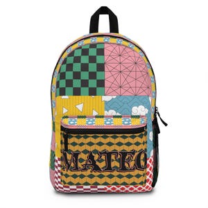 Sac à dos personnalisé motif kimono anime, retour à l'école, sac de tueur, école pré-k, lycée, sac à dos démon, sac à dos personnalisé