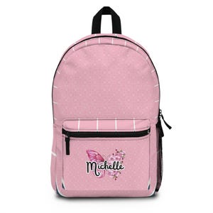 Sac à dos personnalisé motif kimono anime, rentrée des classes, sac papillon, école pré-k, lycée, cartable anime Sac à dos personnalisé