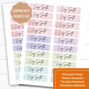 Kids Name Stickers, Daycare Name Labels, Preschool Name Labels, Waterproof Name Labels, Back to School Gift , Back to School Essentials