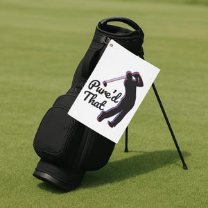 Custom Golf Towel with a Touch of Humor - Ideal Father&#39;s Day or Birthday Gift