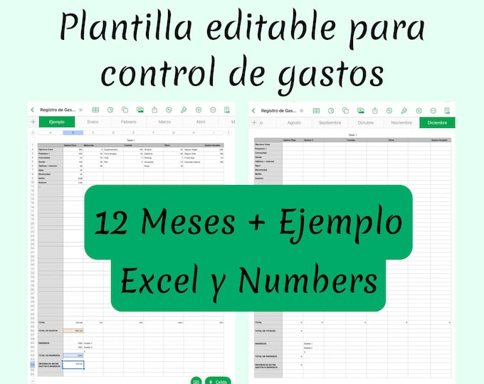 Plantilla presupuesto mensual personal (español) - Control de gastos e ...
