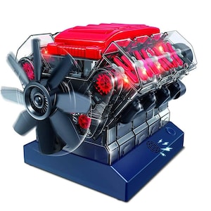 Bauen Sie ein V8 Motor Modell Electric Powered Schaukasten Modellbausatz