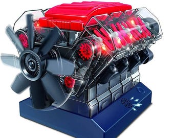 BUILD A V8 Engine Model Electric Powered Working Display Model Kit