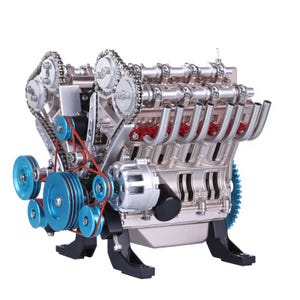V8 Motor DIY KIT Elektrisch betriebenes mechanisches Montageteil 500+ Teile mit Anleitung