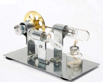 Stirling Engine With Alcohol Heat Source Fully Assembled