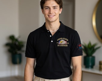 Sudadera bordada del 250 aniversario de EE. UU. / 1776-2026 Águila calva patriótica, cuello redondo / Indumentaria del 4 de julio del sequinquincentenario de Estados Unidos