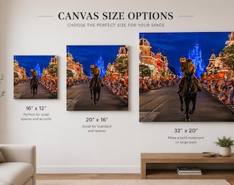 Disney Halloween Canvas | Headless Horseman, Main Street Art