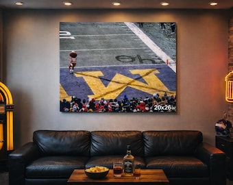 Ohio Football Canvas Wall Art, Rivalry Game Print, Man Cave Decor, Sports Fan Gift