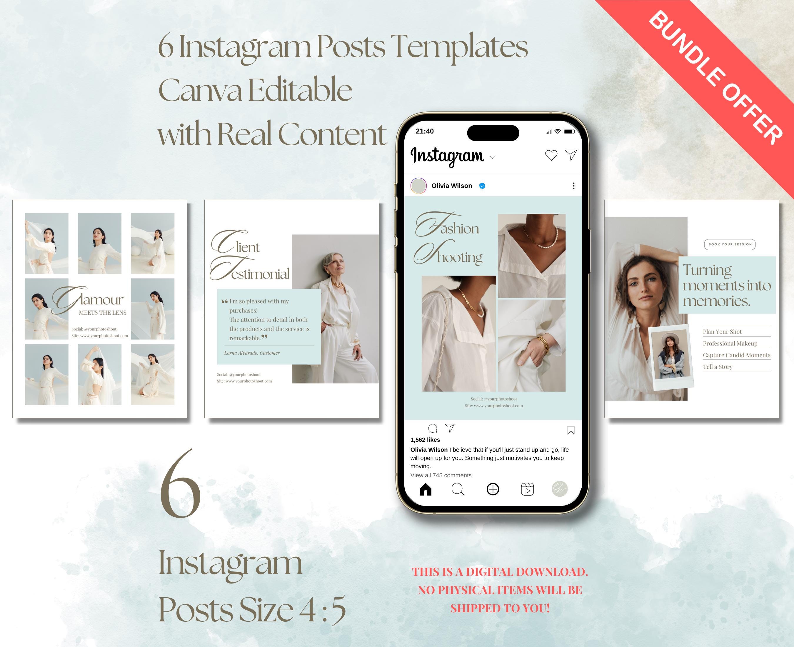 写真家向けCanva Instagramテンプレート6選 | エレガントなフォト