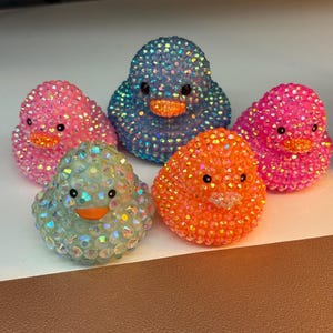 Custom Sparkle Rubber Ducks