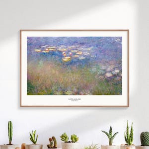 Monet Water Lilies - Claude Monet Print, Famous Art Prints, Vintage Art Prints, Impressionist Art Poster, Fine Art Print, Minimalist Poster