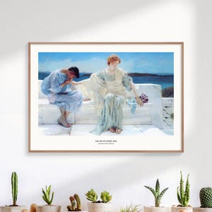 Ask Me No More - Sir Lawrence Alma-Tadema, Famous Art Prints, Vintage Prints, Neoclassical Painting, The Women of Amphissa, Exotic Art Print
