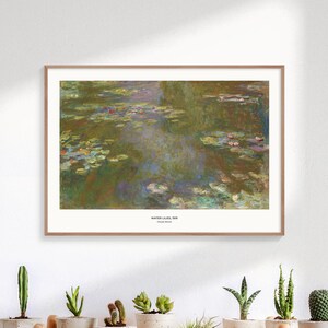 Monet Water Lilies - Claude Monet Print, Famous Art Prints, Vintage Art Prints, Impressionist Art Poster, Fine Art Print, Minimalist Poster