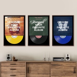 Custom Vinyl Album Cover Set, Vinyl Record Cover Posters, Music Album Cover, Gift for Music Lovers, Personalized Gift, Music Album Poster