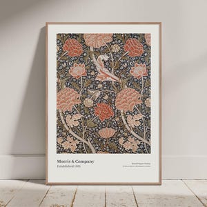 William Morris Print - Cray Wallpaper, William Morris Poster, Vintage Textile Pattern, Botanical Wall Art, Tapestry Pattern Wall Art