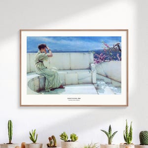 Expectations - Sir Lawrence Alma-Tadema, Famous Art Prints, Vintage Prints, Neoclassical Painting, The Women of Amphissa, Exotic Art Print