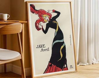 Jane Avril Toulouse Lautrec Paris France Vintage Edwardian