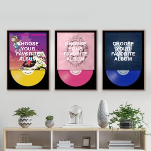 Custom Vinyl Album Cover Set - Custom Vinyl Color Posters, Music Album Cover, Gift for Music Lovers, Music Album Poster, Personalized Gift