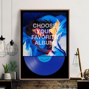 Custom Album Cover Poster, Music Album Cover, Favorite Music Gifts, Gift for Music Lovers, Personalized Album Cover, Music Album Poster