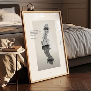 Self Reflection – We Do Not See Things as They Are Print, Quote Art, Depth Psychology Poster, Carl Jung Print, Pinocchio Print