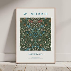 William Morris Print - Blackthorn Print, William Morris Poster, Vintage Textile Pattern, Botanical Wall Art, Tapestry Pattern Wall Art